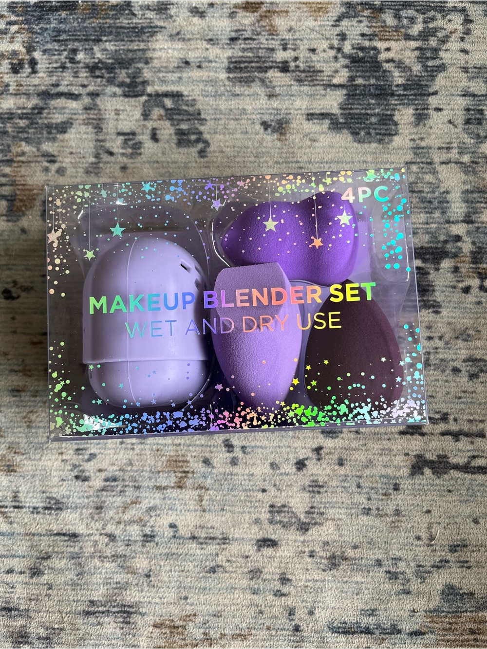 Purple Makeup Blender Sponge Set - 4PC